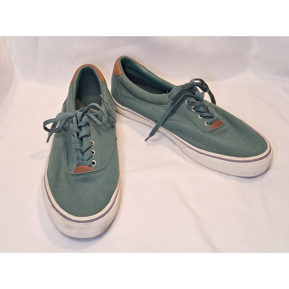 Polo Ralph Lauren Thornton II Canvas Shoes RLite Cushioning Green Mens Size 11D